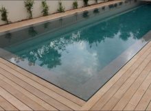 Teak Decking Installation Around Swimming Pool With Hidden Fasteners for size 1280 X 720