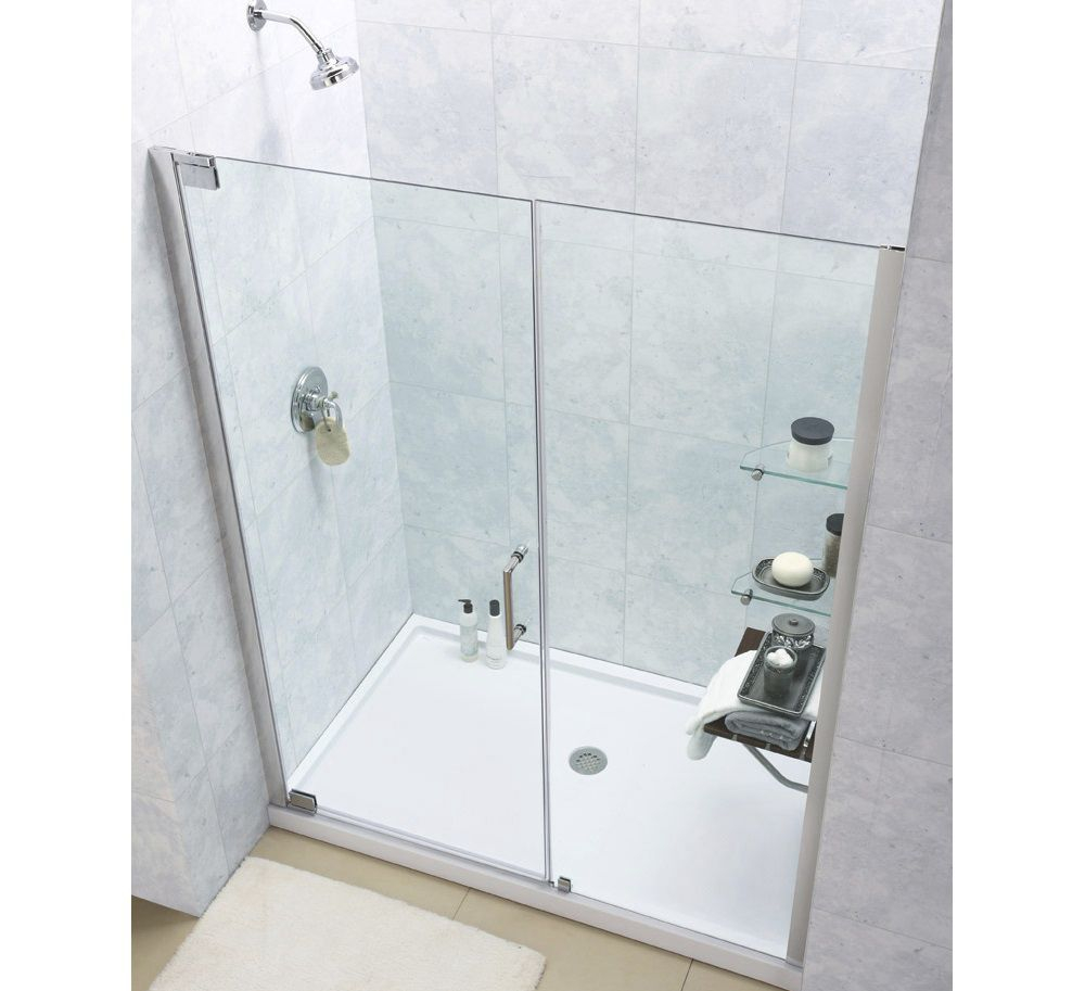 Tempered Glass Shower For Alcoves With Pivot Door Kit with sizing 1000 X 913