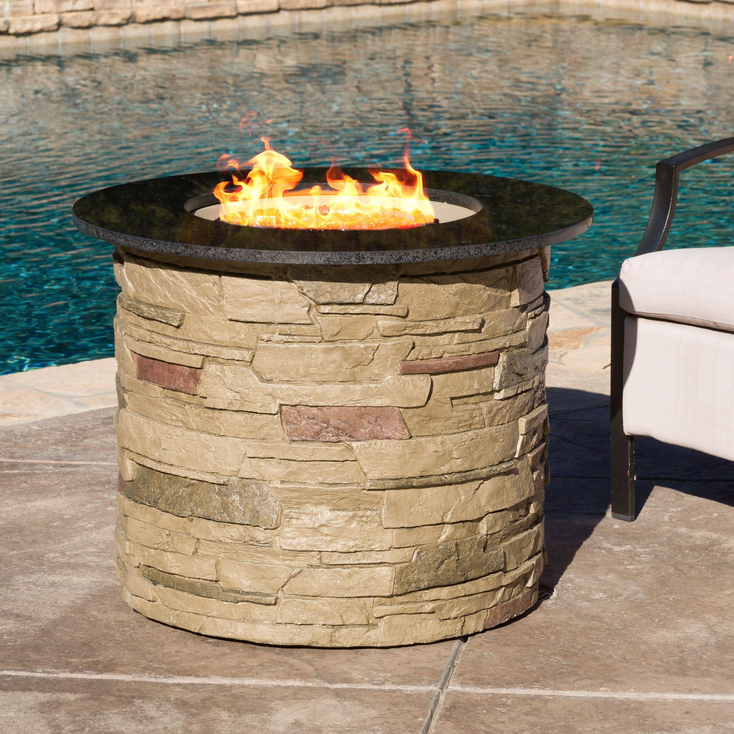 The Christopher Knight Home Zuniga Fire Pit Featuring 40000 Btu intended for size 2500 X 2500