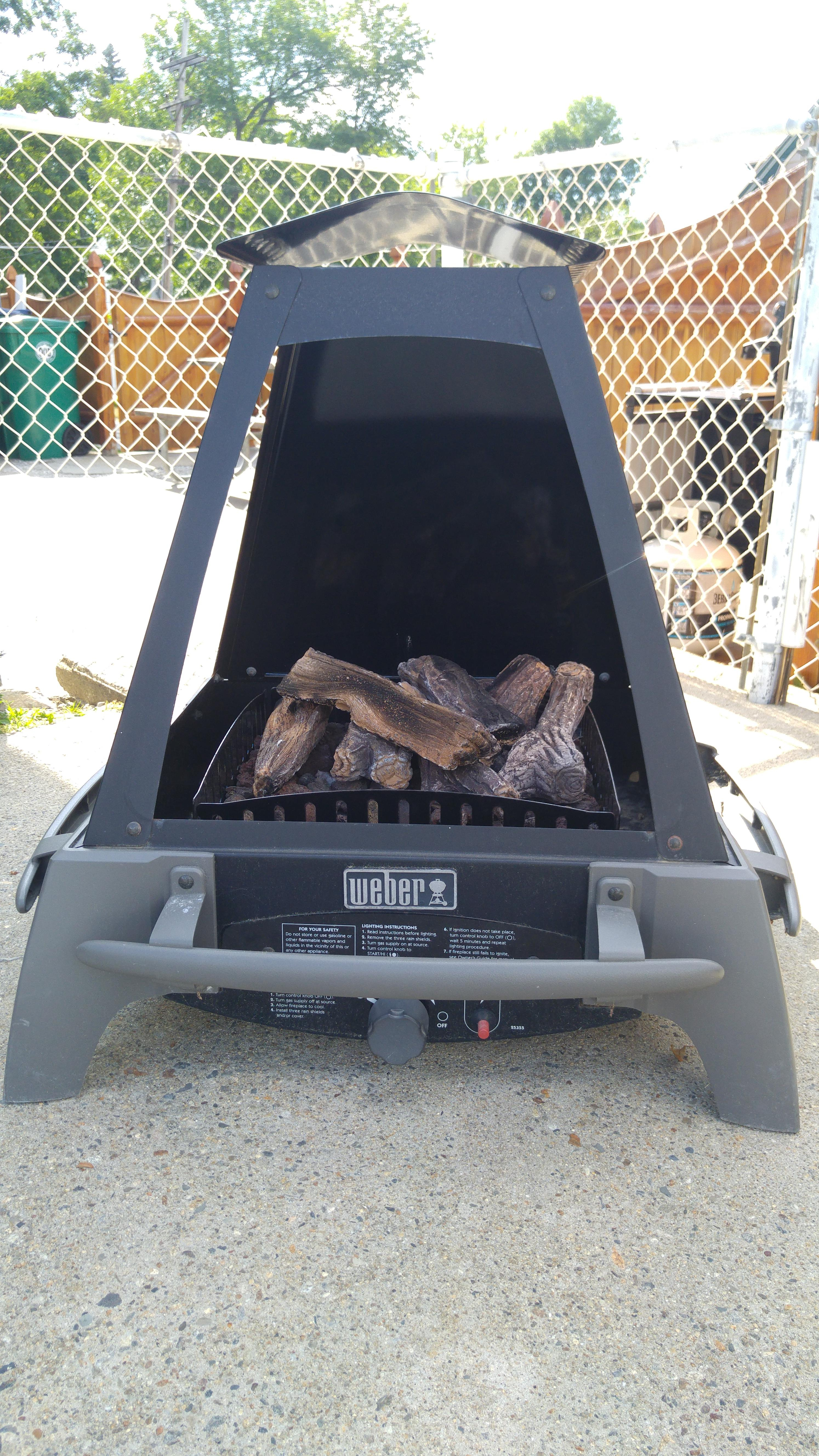 The Forgotten Weber Flame 27000 Fireplacefire Pit for proportions 2988 X 5312