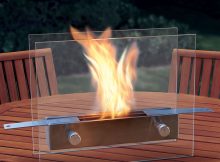 The Portable Tabletop Fireplace Hammacher Schlemmer throughout sizing 1000 X 1000