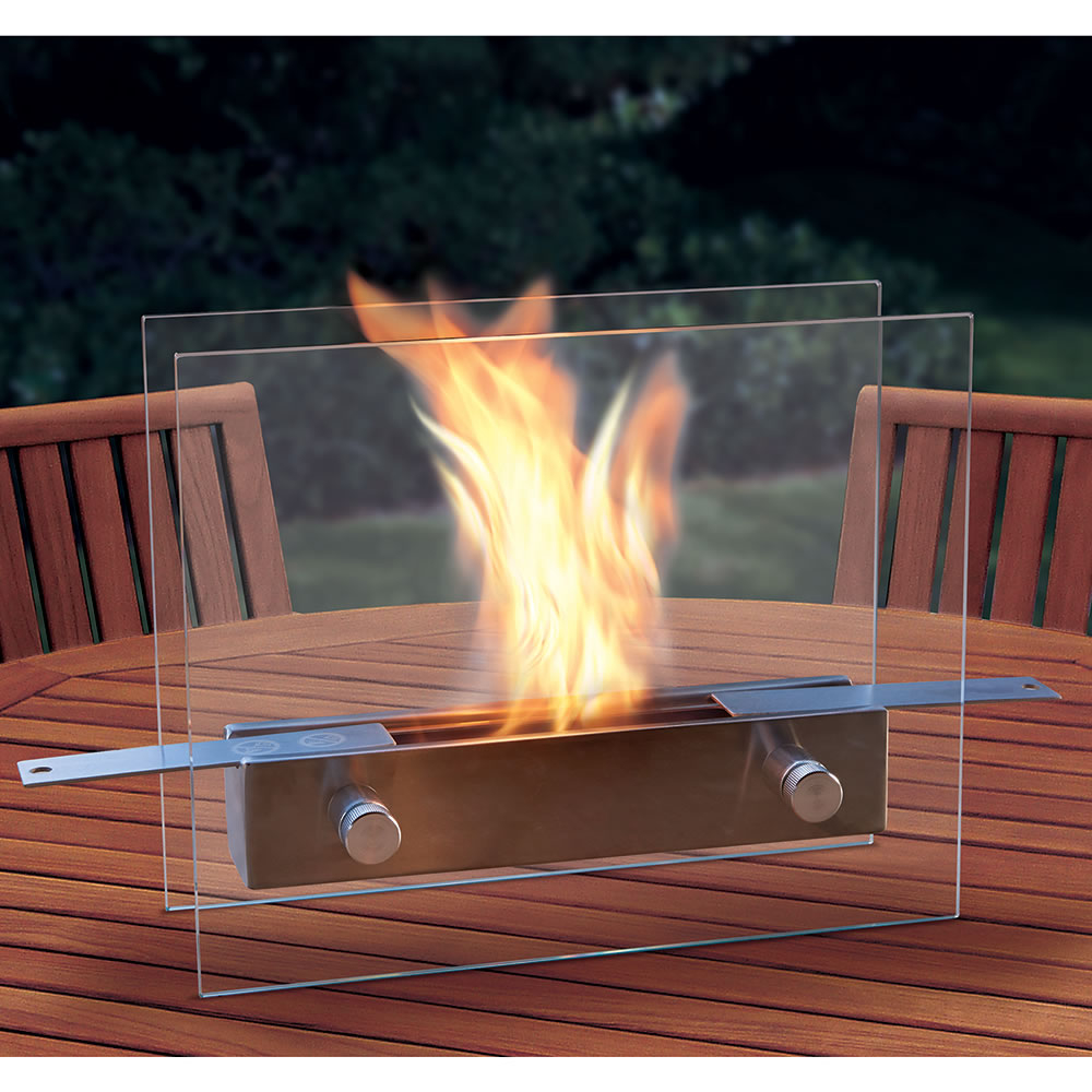 The Portable Tabletop Fireplace Hammacher Schlemmer with size 1000 X 1000