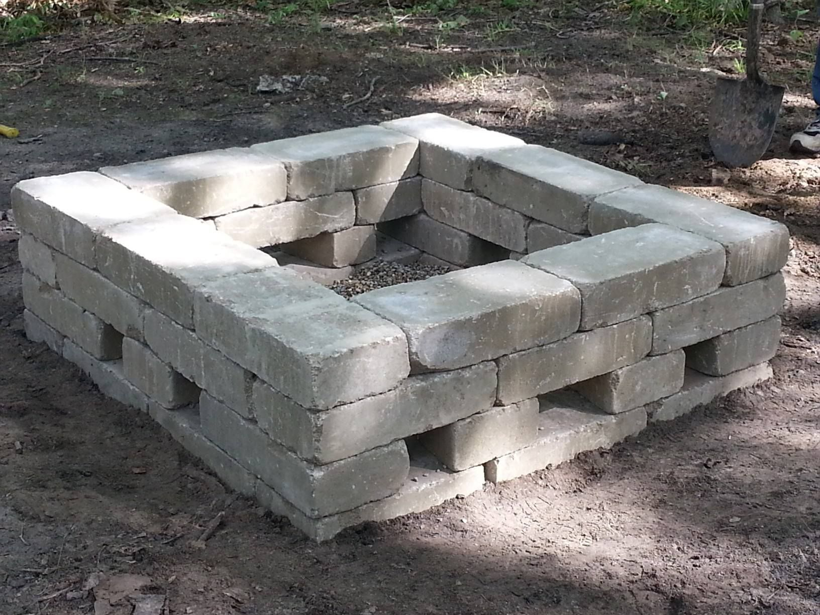 This Is Our 34x34 Square Fire Pit Materials Needed 34 7x14 in sizing 1632 X 1224