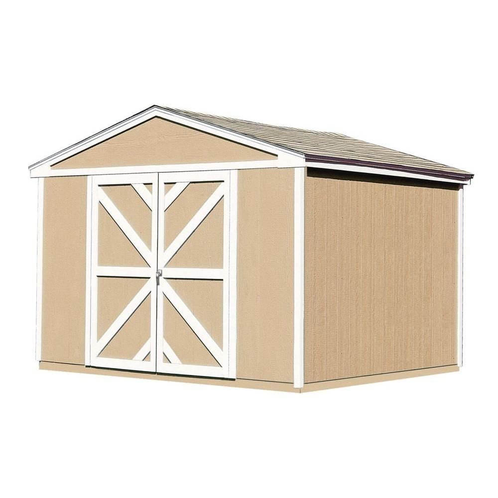 This Multi Purpose 10 Ft X 8 Ft Shed Features Premium 2x4 Wood throughout proportions 1000 X 1000