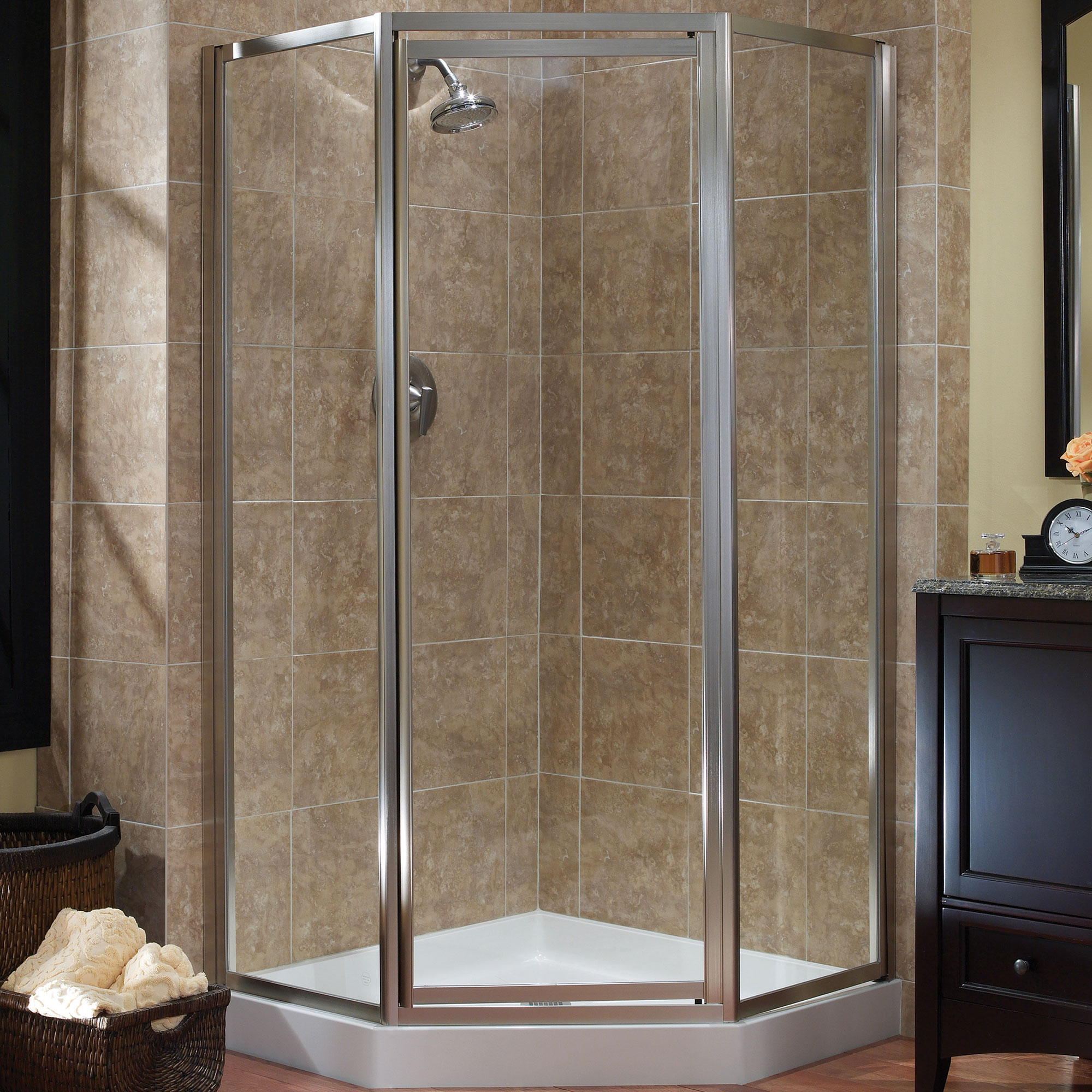 Tides Framed Neo Angle Shower Doors Foremost Bath with dimensions 2000 X 2000