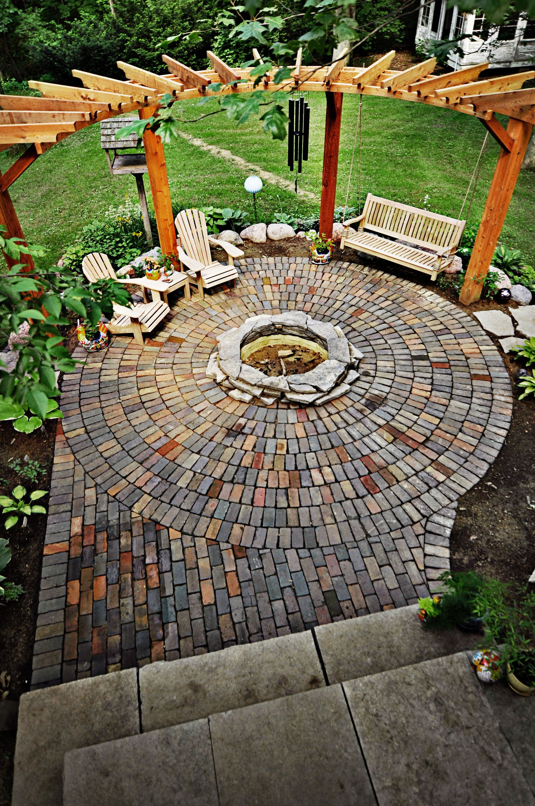 Top Pins Of The Week Outdoors Backyard Pergola Brick Patios with sizing 1822 X 2744