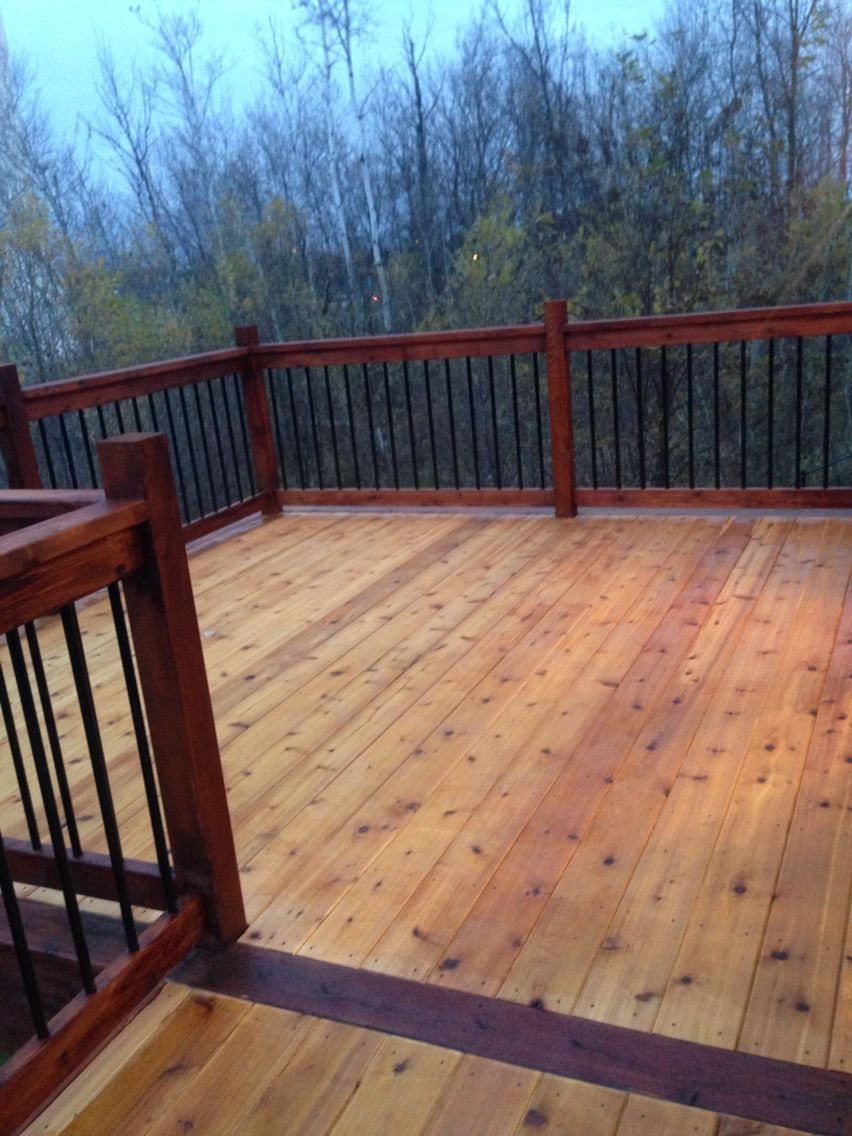 Two Tone Stain On Our Deck Turned Out Nice Outdoor Living intended for dimensions 852 X 1136