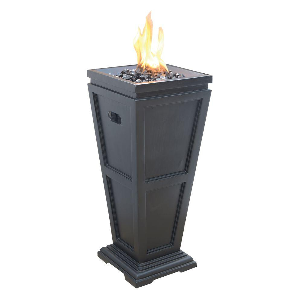 Uniflame Medium 1125 In X 1125 In Propane Gas Fire Pit Glt1332sp pertaining to proportions 1000 X 1000