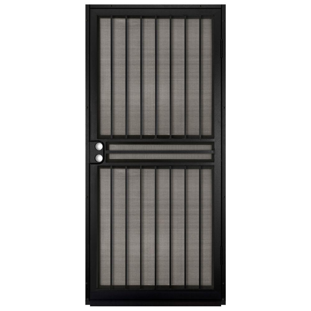Unique Home Designs 36 In X 80 In Guardian Black Surface Mount intended for proportions 1000 X 1000