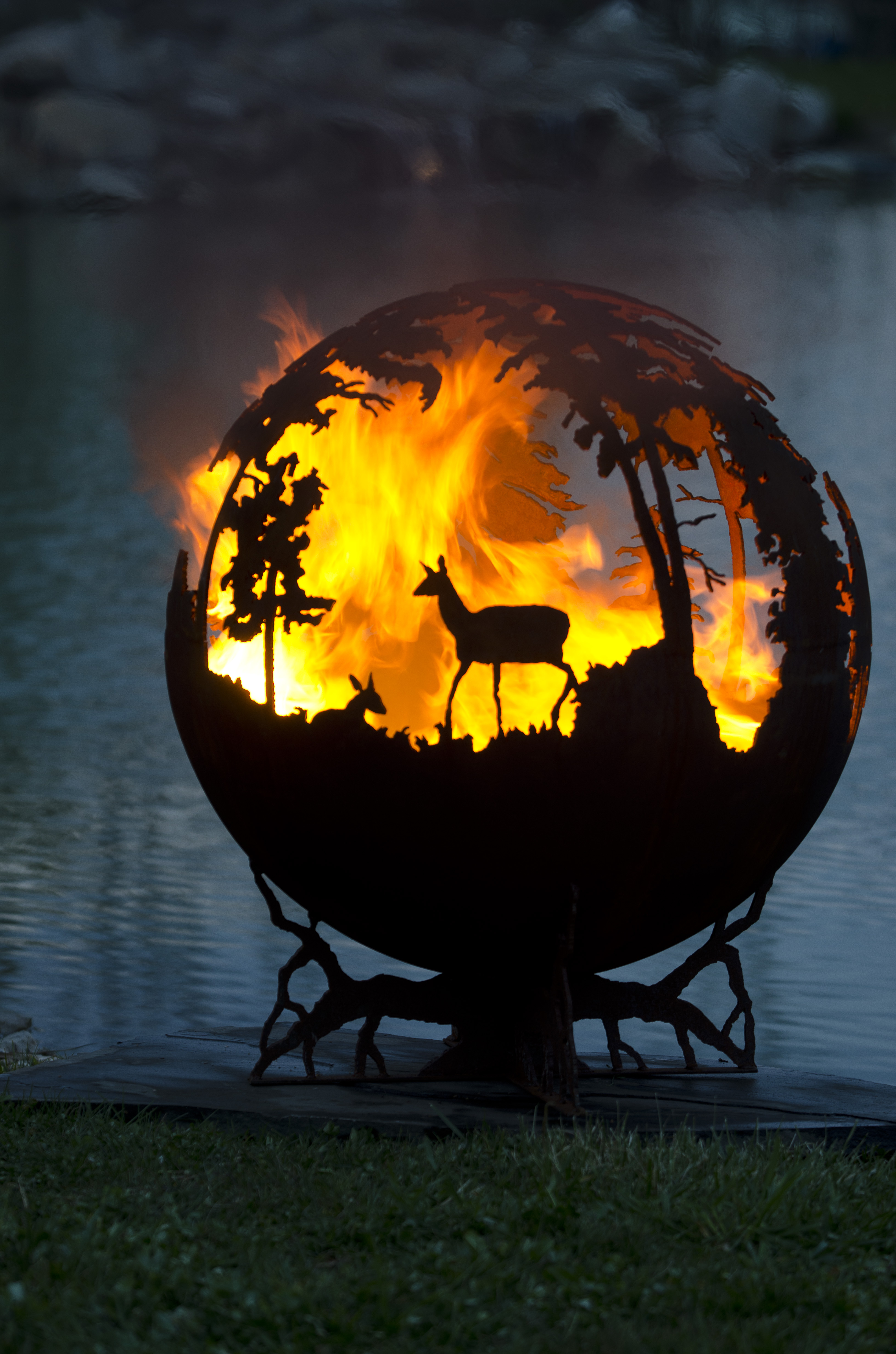 Up North Fire Pit Sphere The Fire Pit Gallery regarding size 3264 X 4928