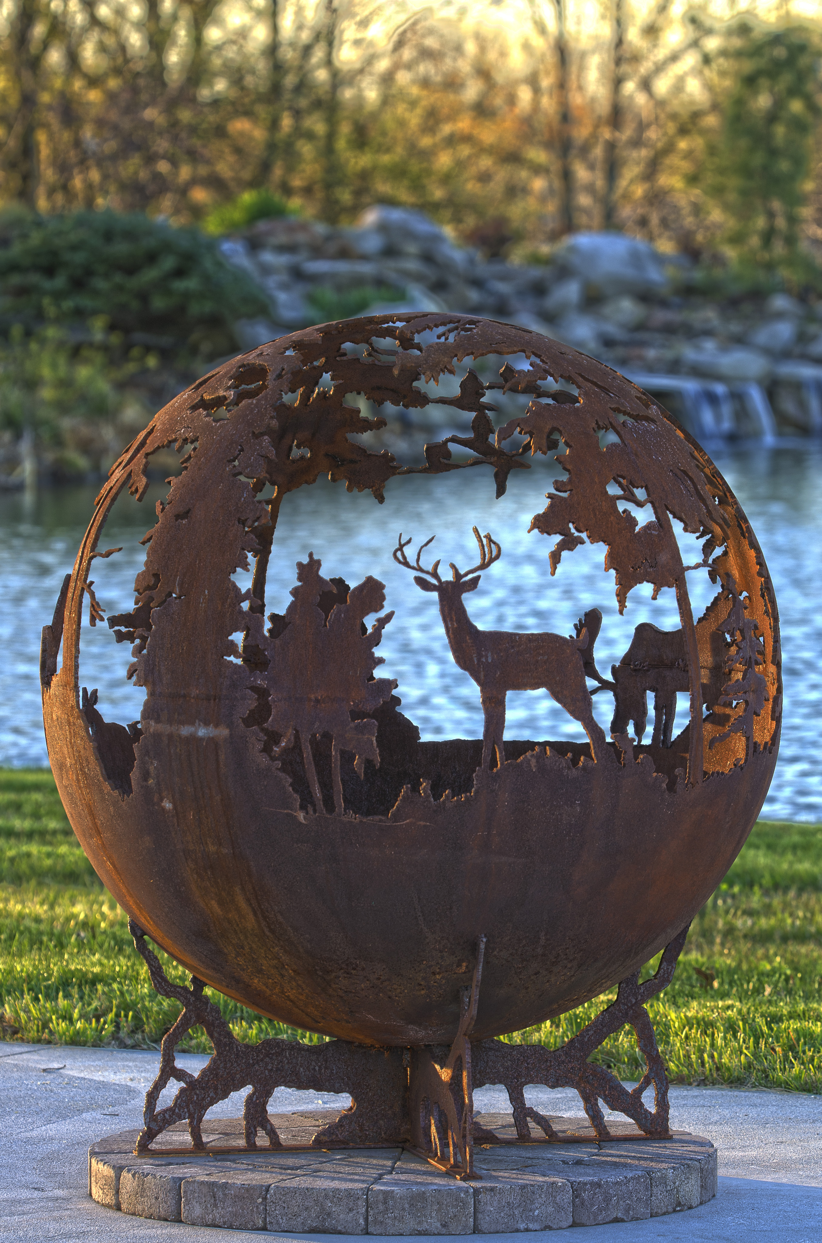 Up North Fire Pit Sphere The Fire Pit Gallery within dimensions 2710 X 4096