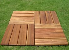 Vifah Roch 4 Slat 12 In X 12 In Wood Outdoor Balcony Deck Tile 10 inside dimensions 1000 X 1000