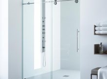 Vigo Elan 48 In X 74 In Frameless Sliding Shower Door In Chrome regarding sizing 1000 X 1000