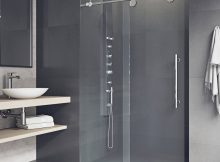 Vigo Elan 48 X 74 Single Sliding Frameless Shower Door Reviews inside sizing 1500 X 1500