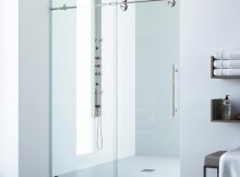 Vigo Elan 60 In X 74 In Frameless Sliding Shower Door In Stainless with regard to proportions 1000 X 1000