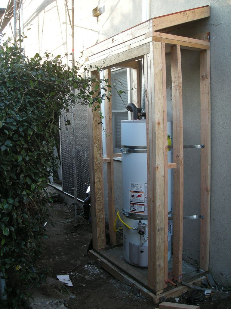 Water Heater Shed 11908 In 2019 Outdoor Enclosure Hide Water with regard to dimensions 768 X 1024