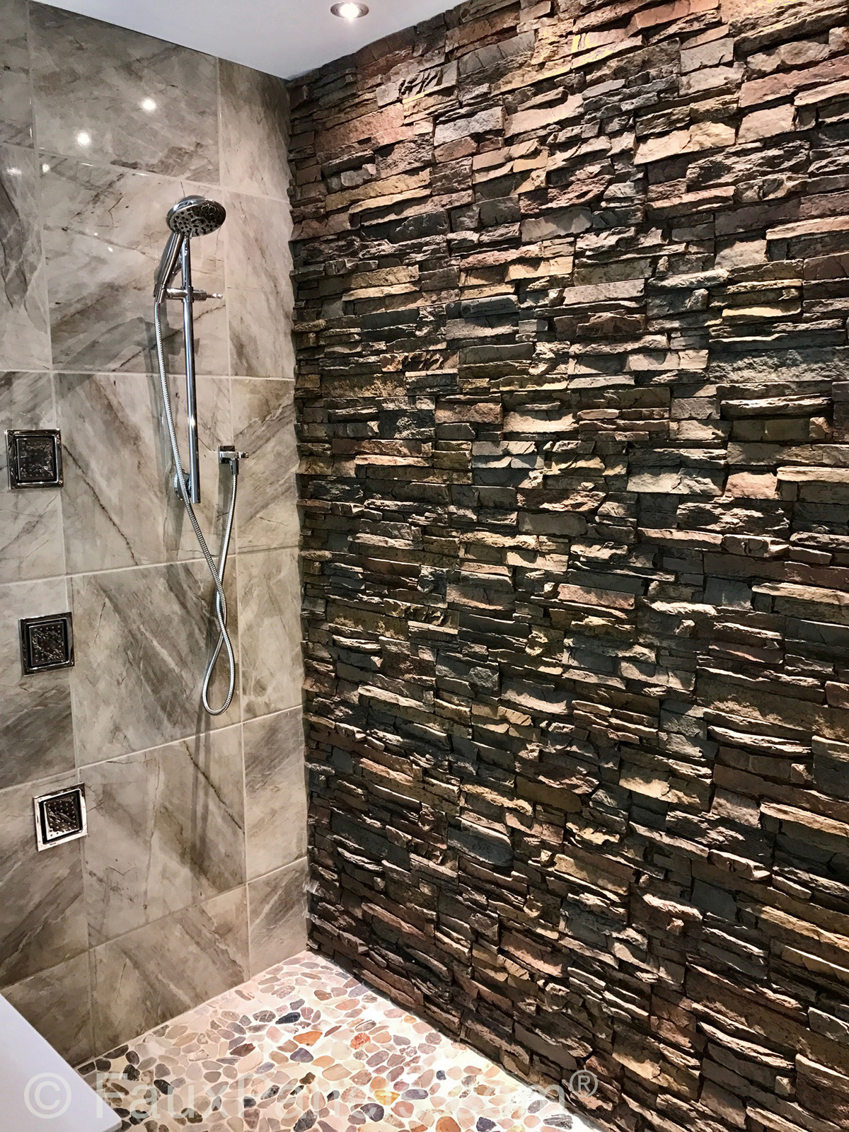 Waterproof Bathroom Wall Panels Design Wstone Brick Style in size 1200 X 1600