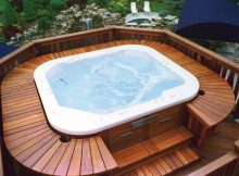 Wood Deck Designs For Hot Tubs inside measurements 1024 X 796