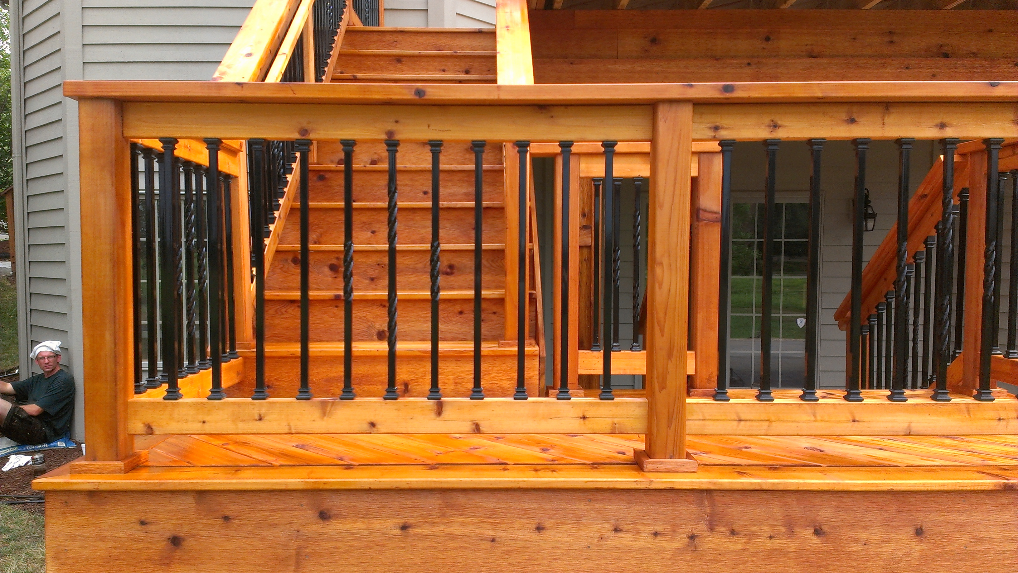 Wood Deck Railing Pics Decks Ideas for sizing 3264 X 1840