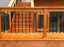 Wood Deck Railing Pics Decks Ideas inside size 3264 X 1840