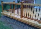 Wood Deck Railing With Metal Spindles Decks Ideas with regard to sizing 1024 X 768
