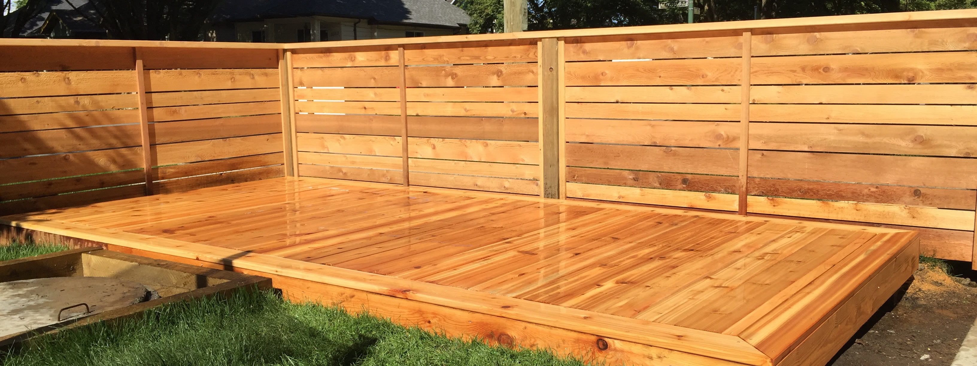 Wood Decks D6 Contracting Decks Fences Patios In Vancouver Bc inside proportions 3264 X 1224