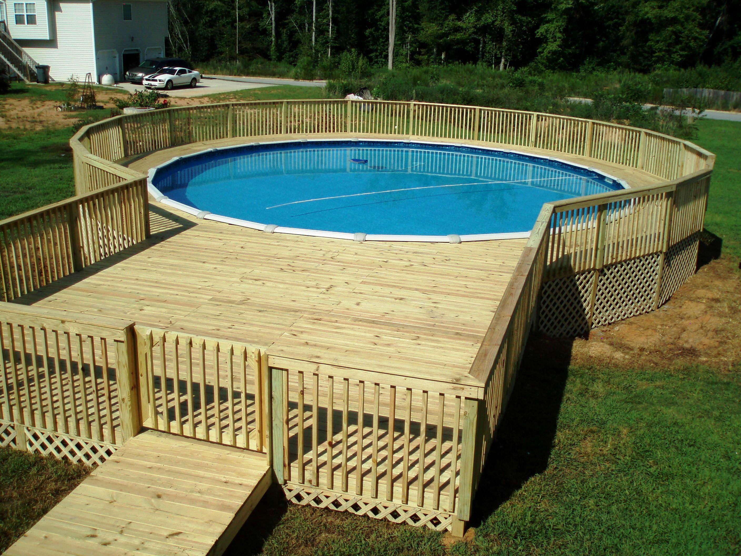 Wooden Decks Around Above Ground Pools Your Decking Ideas Pools with proportions 2816 X 2112