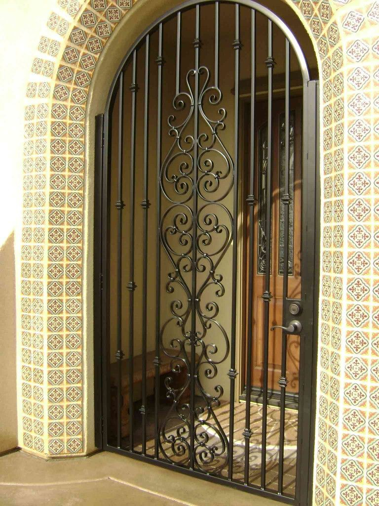Wrought Iron Security Doors At San Diego With Elegant And Minimalist intended for proportions 768 X 1024